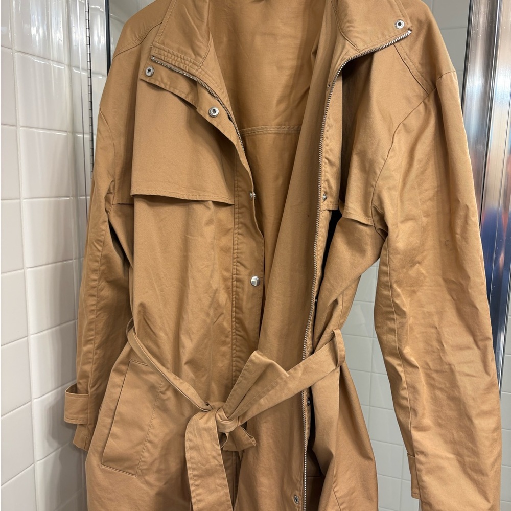 Eloquii Camel Trench Coat